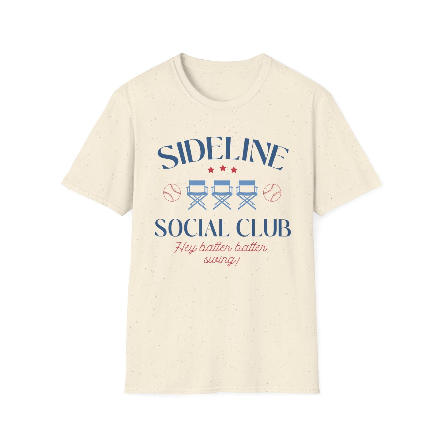 Sideline Social Club Unisex T-Shirt - Baseball Fan Gear, Casual Summer Tee