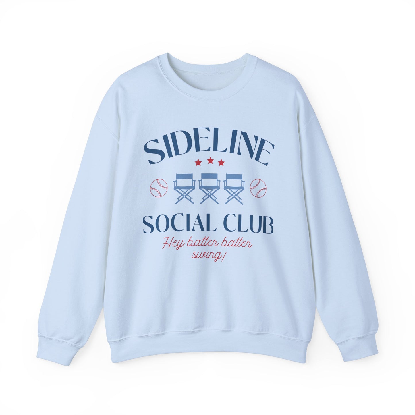 Cute Sideline Social Club Crewneck Sweatshirt - Perfect for Sports Lovers!