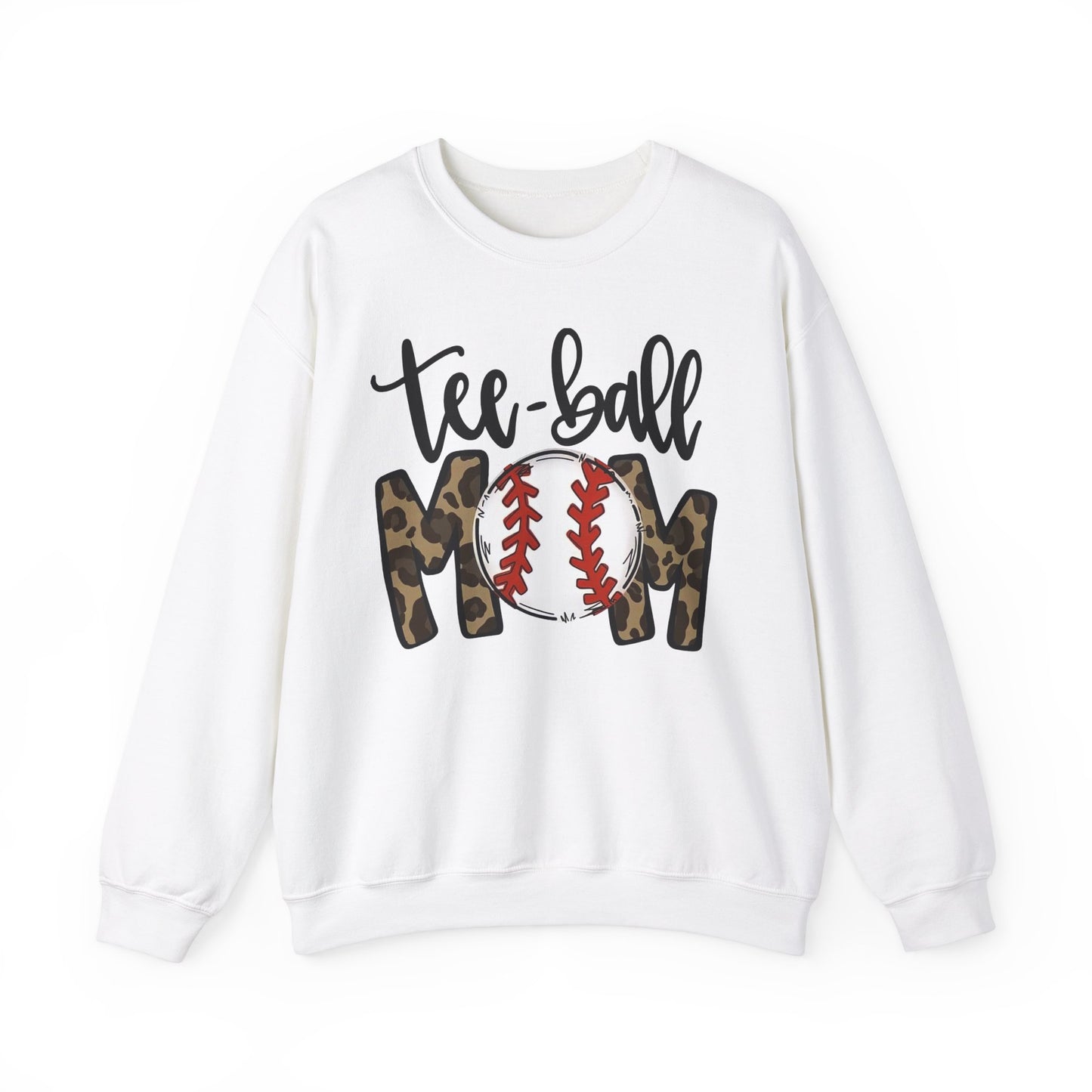 Tee-Ball Mom Sweatshirt - Unisex Heavy Blend™ Crewneck for Sports Moms