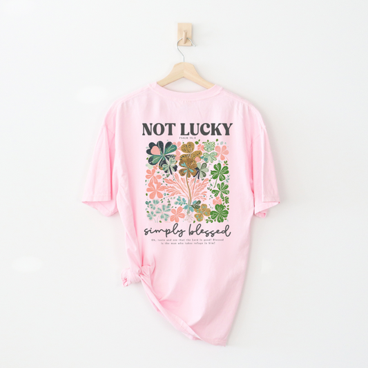 Not Lucky, Simply Blessed - Christian St. Patrick's Day Shirt