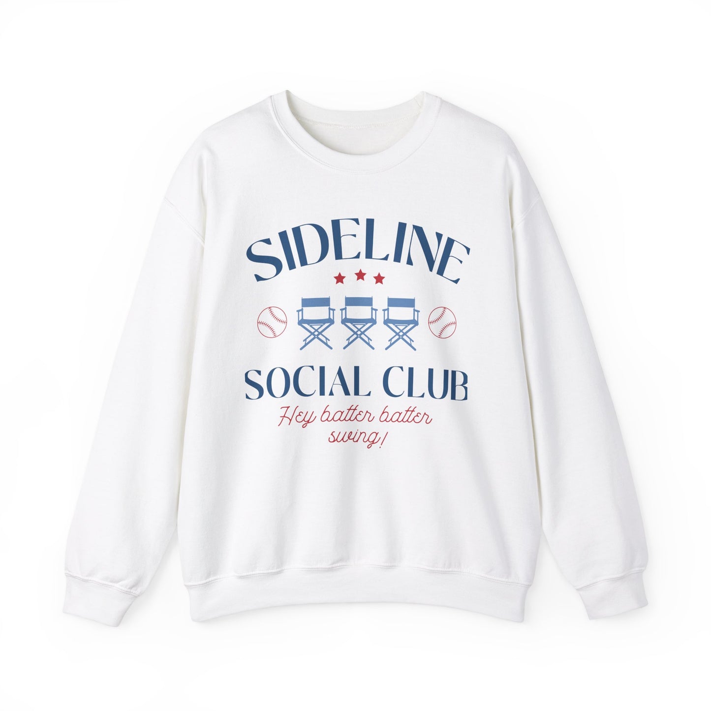 Cute Sideline Social Club Crewneck Sweatshirt - Perfect for Sports Lovers!