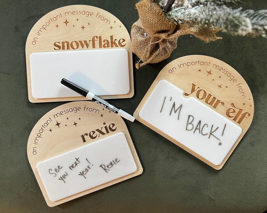 Custom Elf Notes all wood