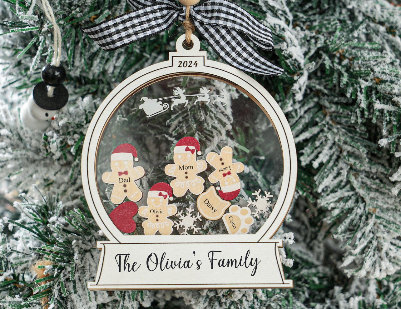 Snowglobe Family Ornament