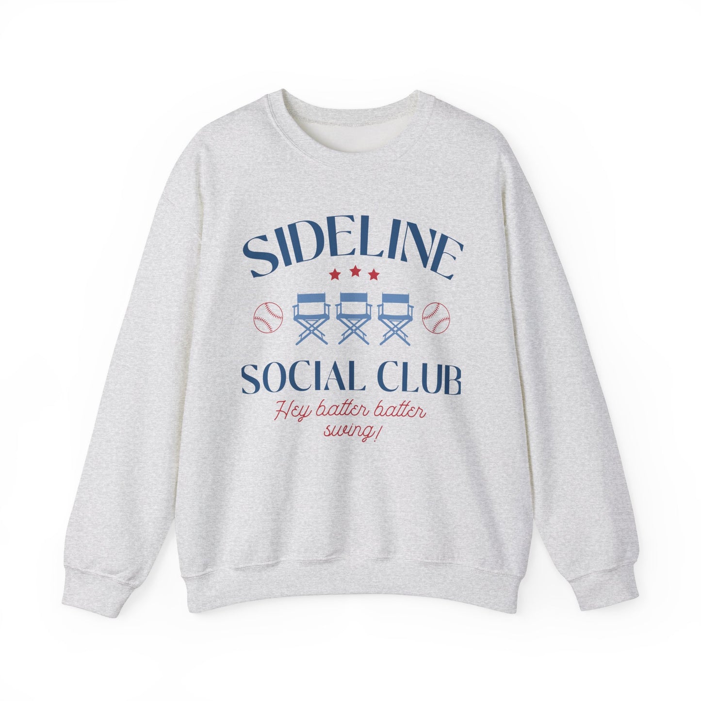 Cute Sideline Social Club Crewneck Sweatshirt - Perfect for Sports Lovers!