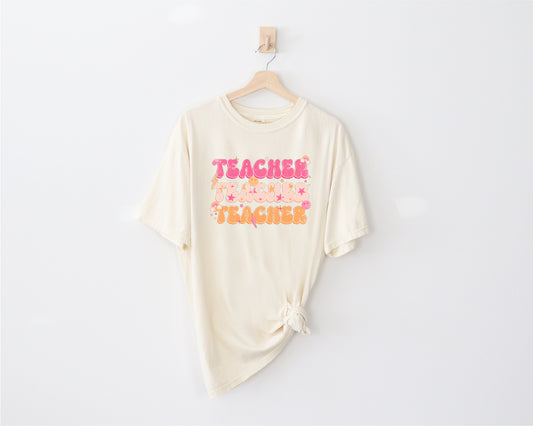 Vintage Vibes: Retro-Inspired Teacher T-Shirt