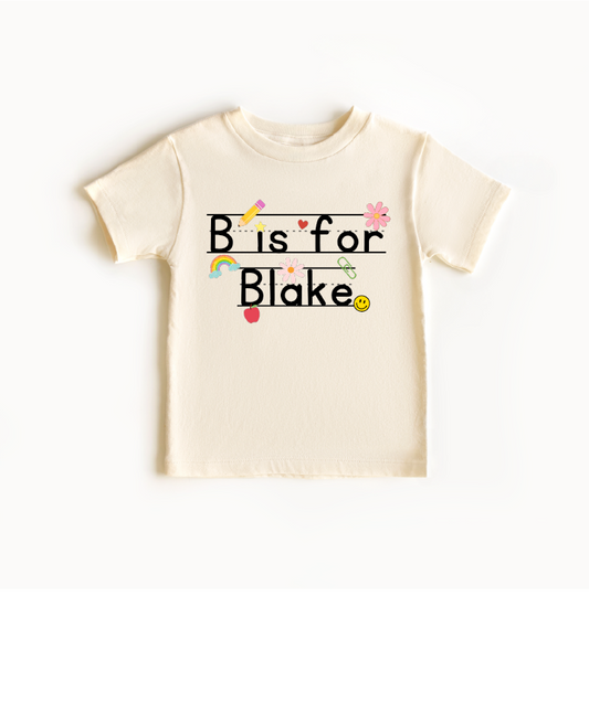 B is for Blake, Name Shirt