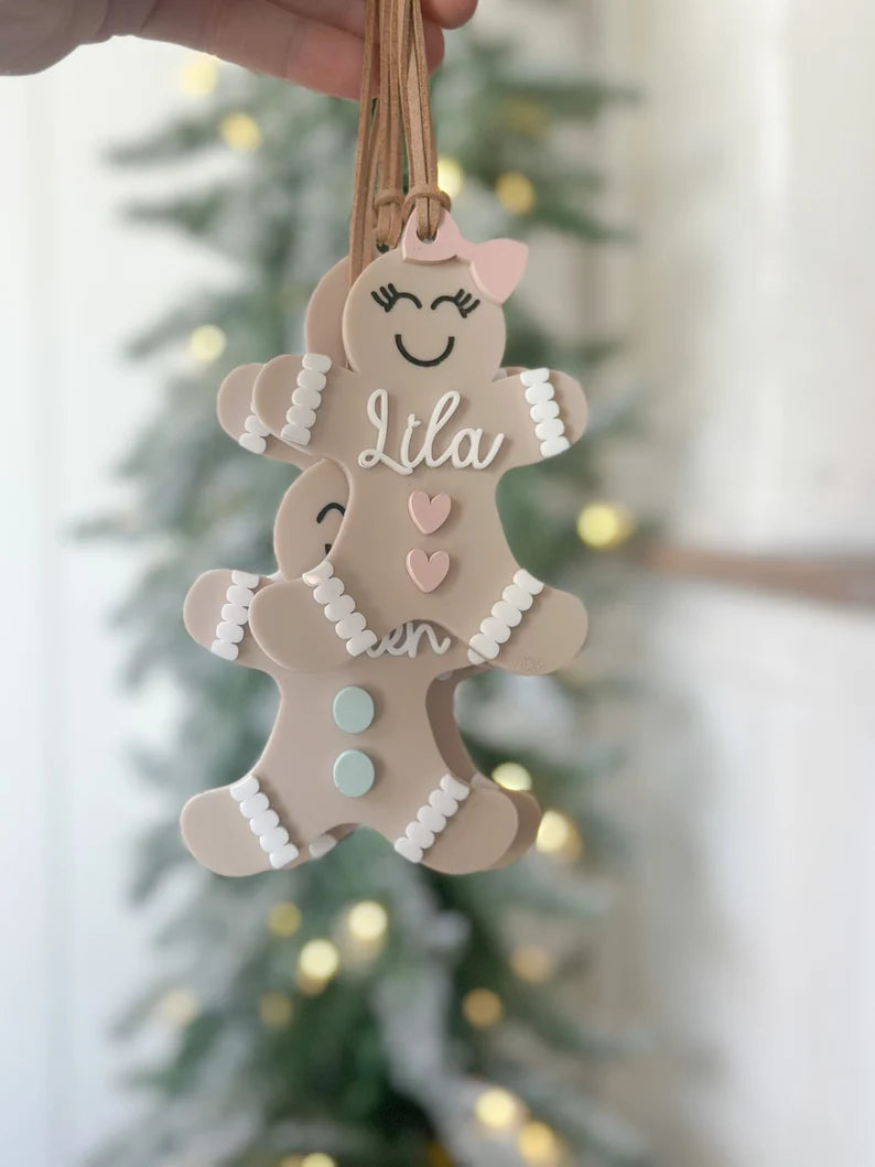 Acrylic Gingerbread Kids