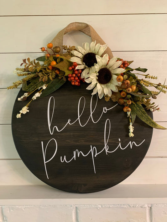 Fall door sign