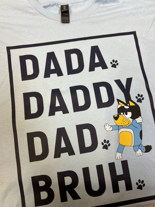 Bluey Fathers Day shirts