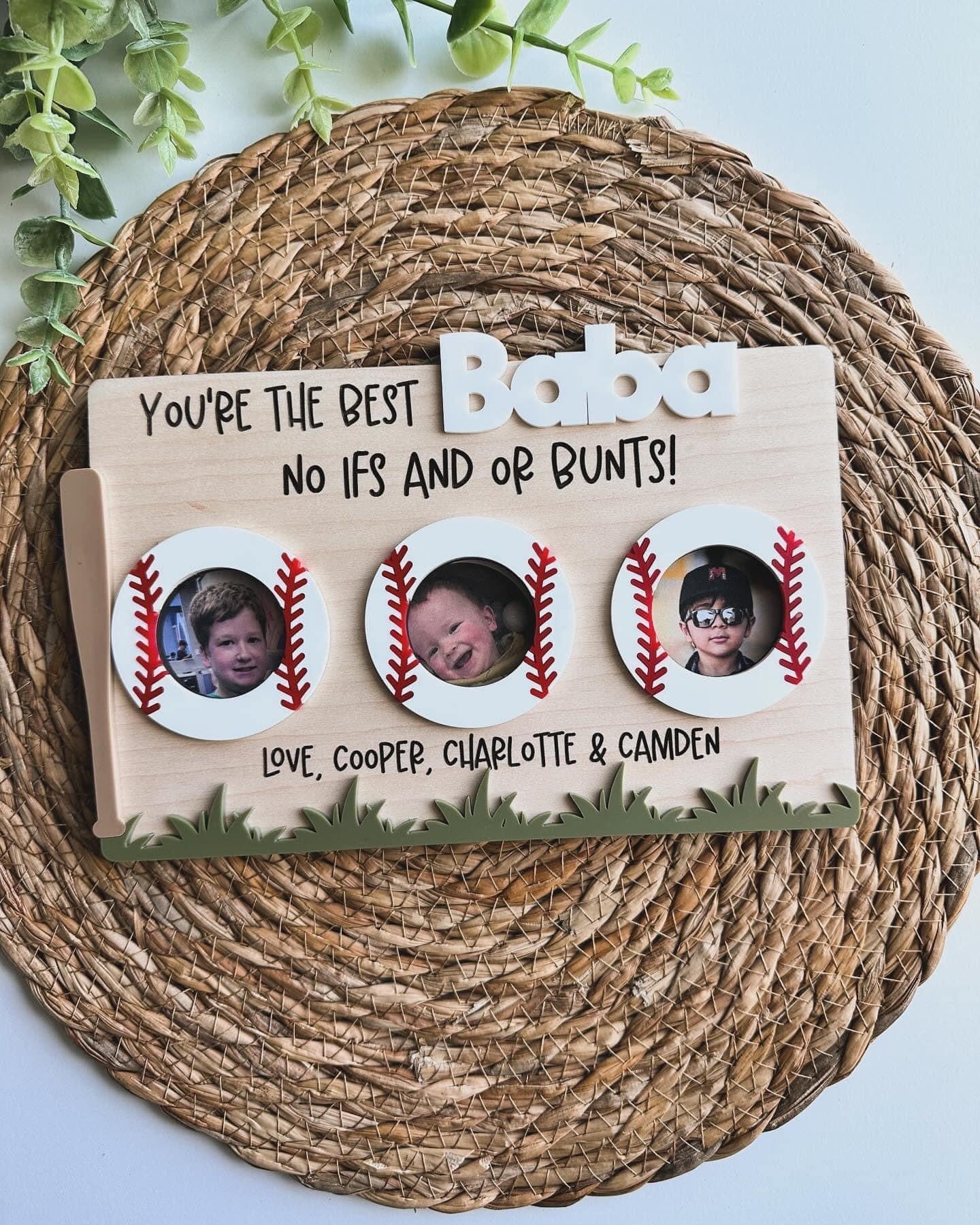 Baseball Father's Day Frame (for multiples)