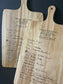 Handwritten Engraved Recipe Boards