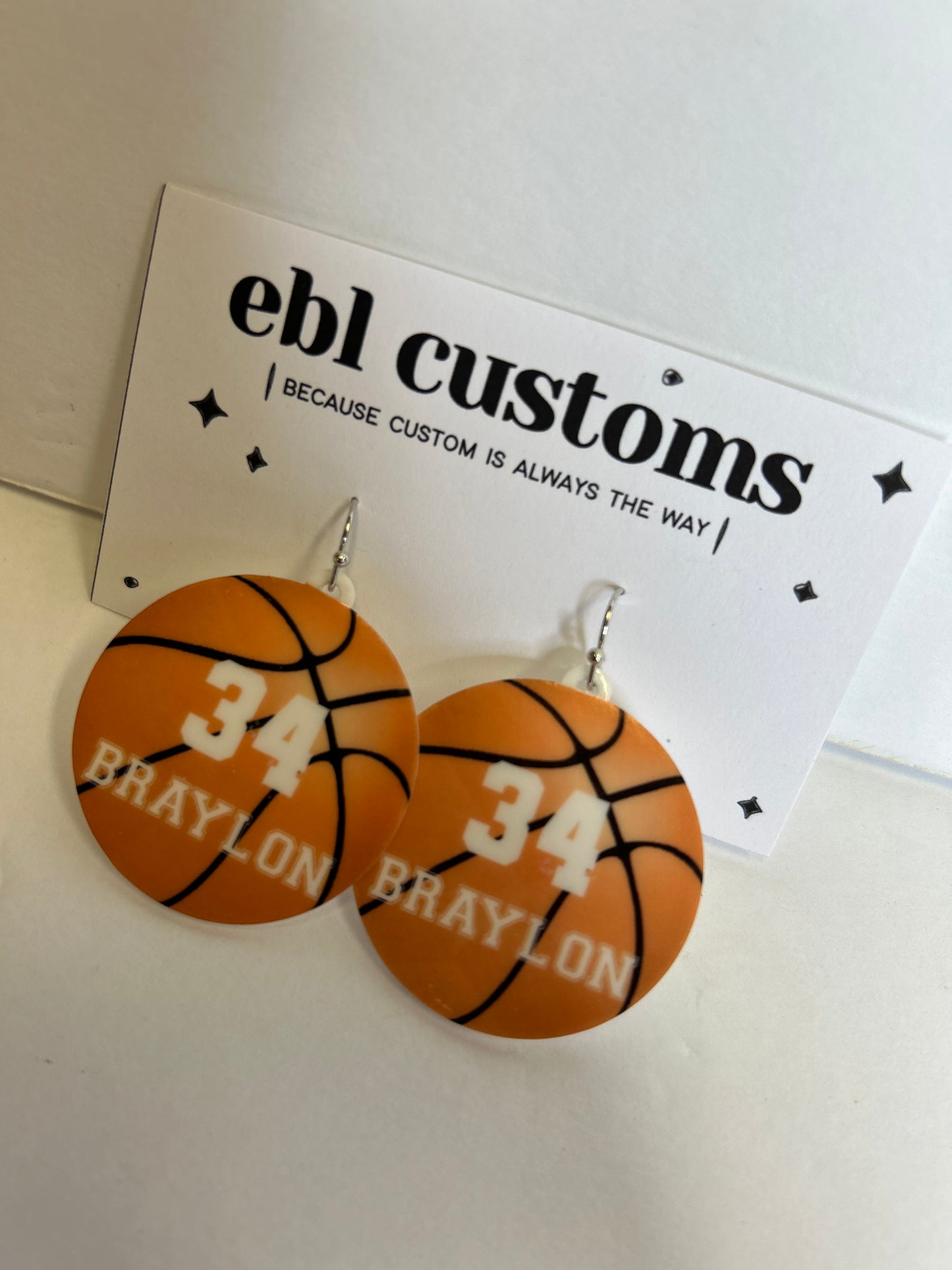 Basketball Dangle earrings