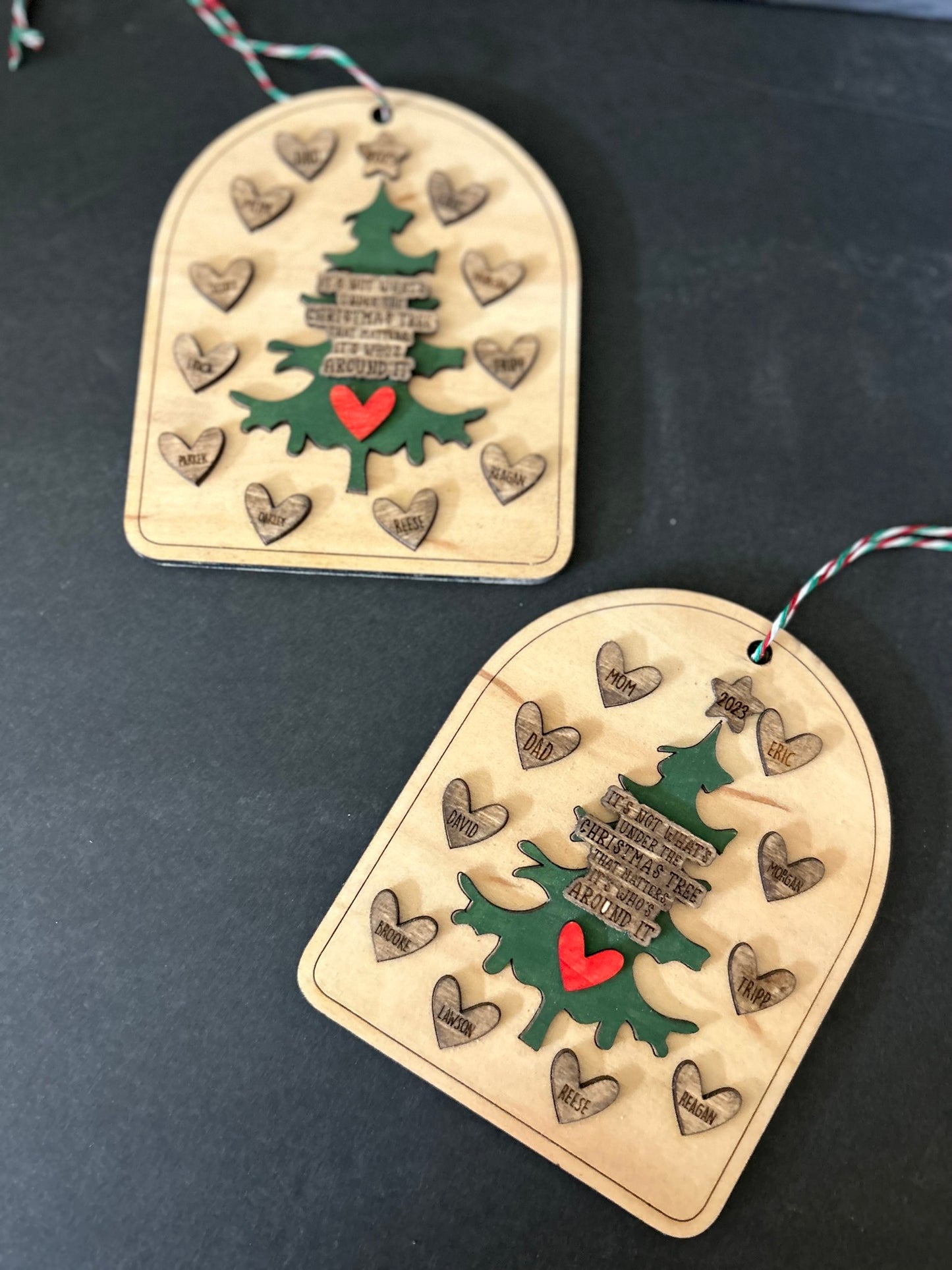 What's around the Christmas Tree Ornament