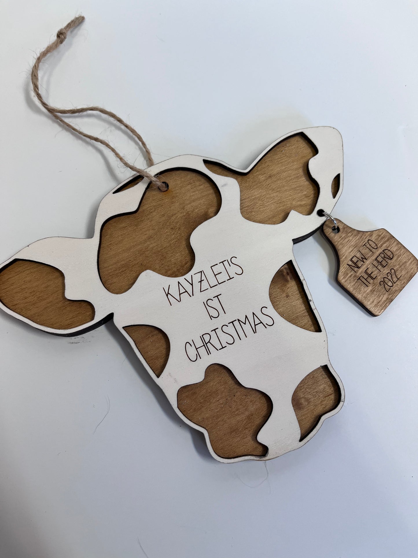 Cow 1st Christmas Ornament